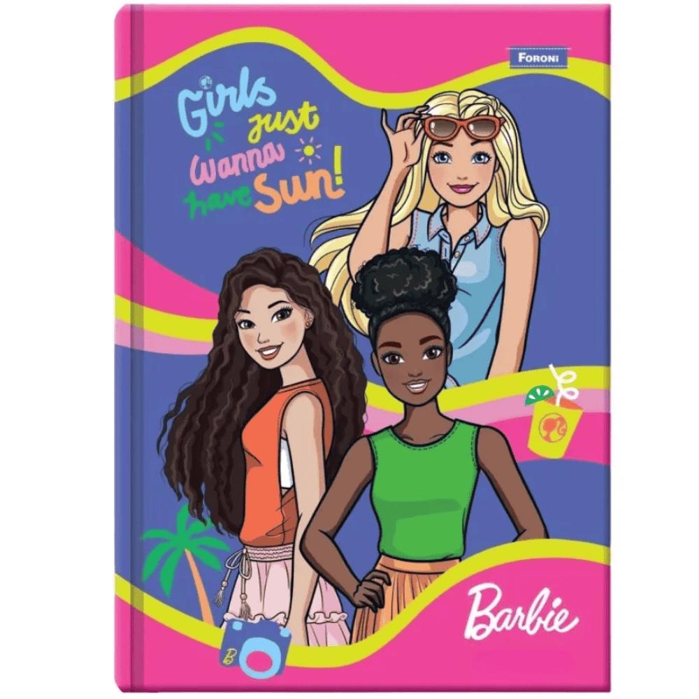 Caderno Brochura CD Barbie 80 Folhas Foroni