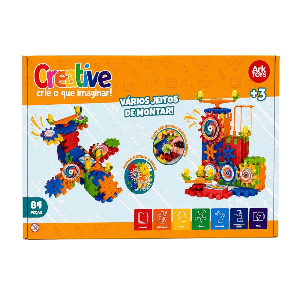 Brinquedo de Montar Creative 84 Peças ArkToys