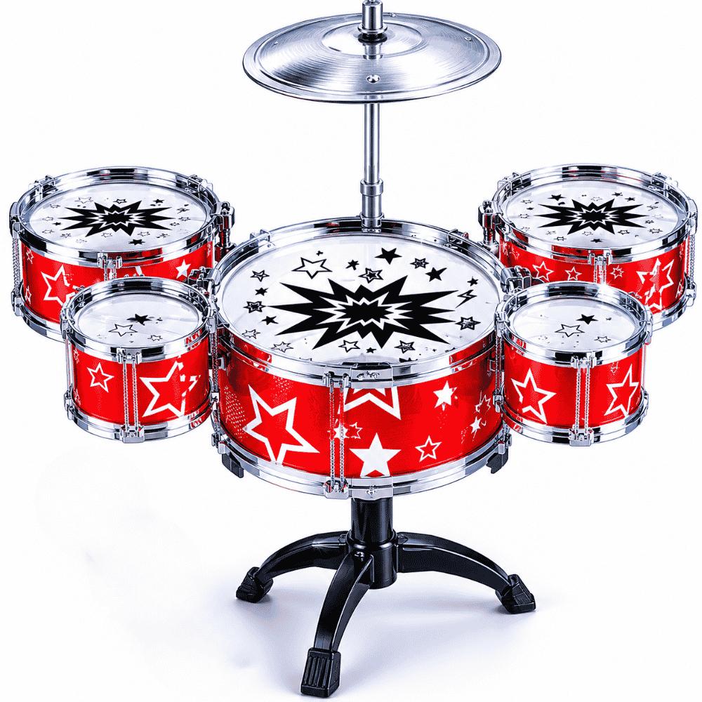 Bateria 5 Tambores com Banco Arktoys