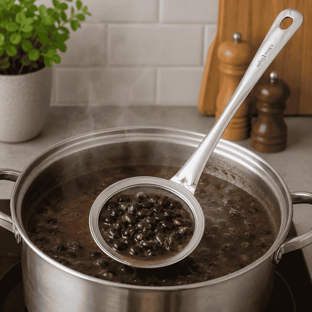 Escumadeira com Tela 10,5cm Inox Yins