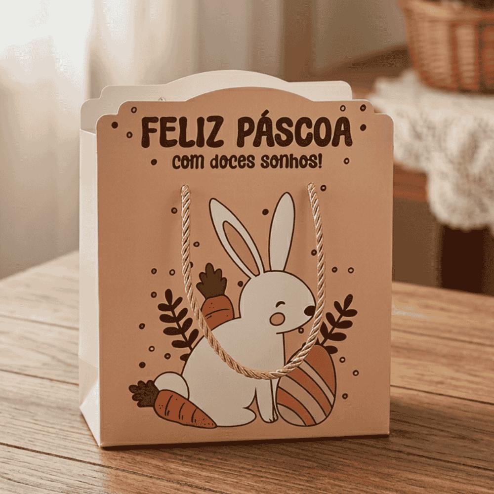 Sacola De Páscoa De Papel Multiart