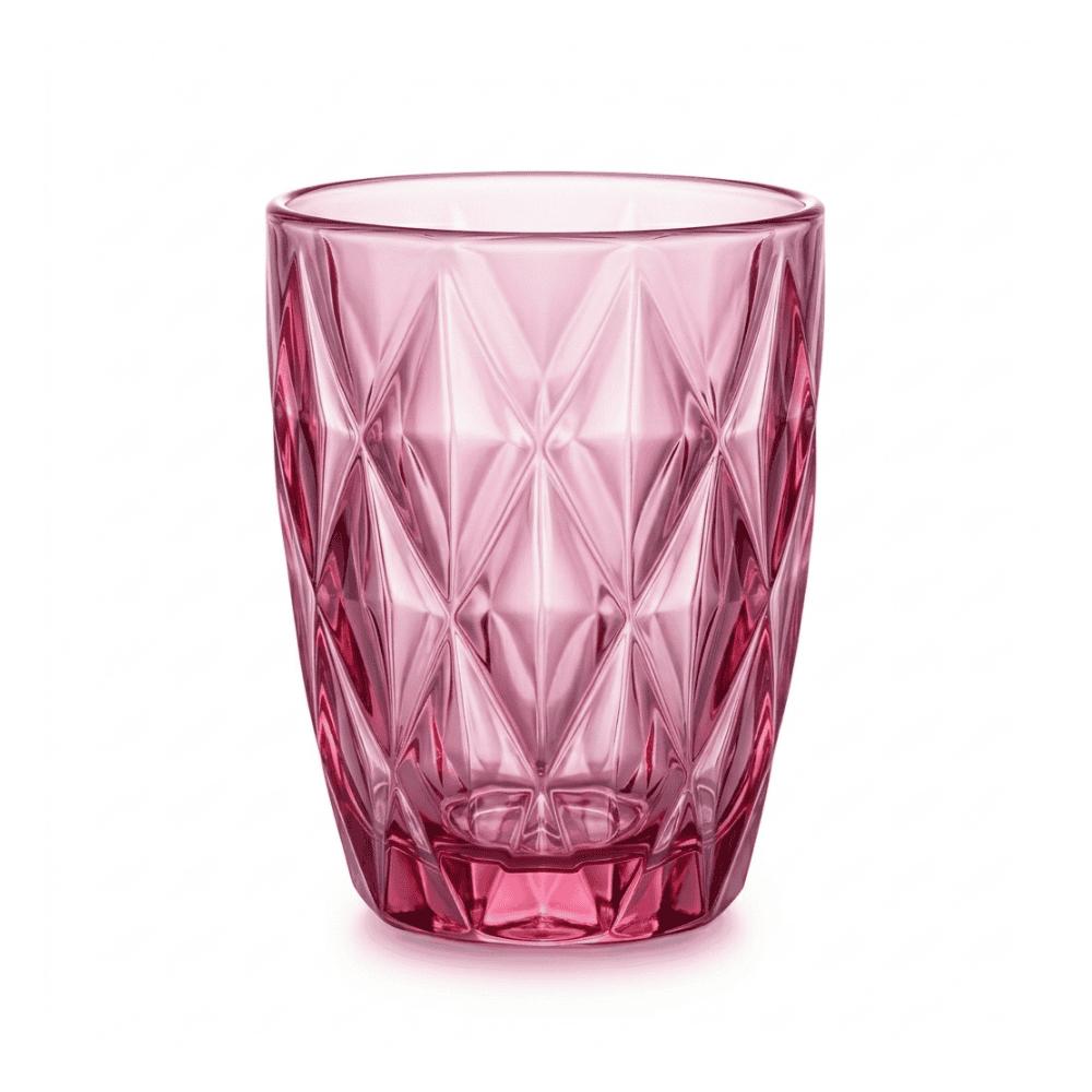 Copo Diamond Rosa 280Ml Kehome