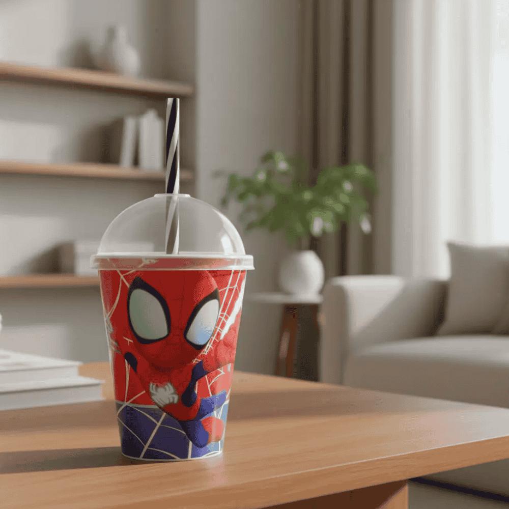 Copo Shake Spidey 280ml Plasutil