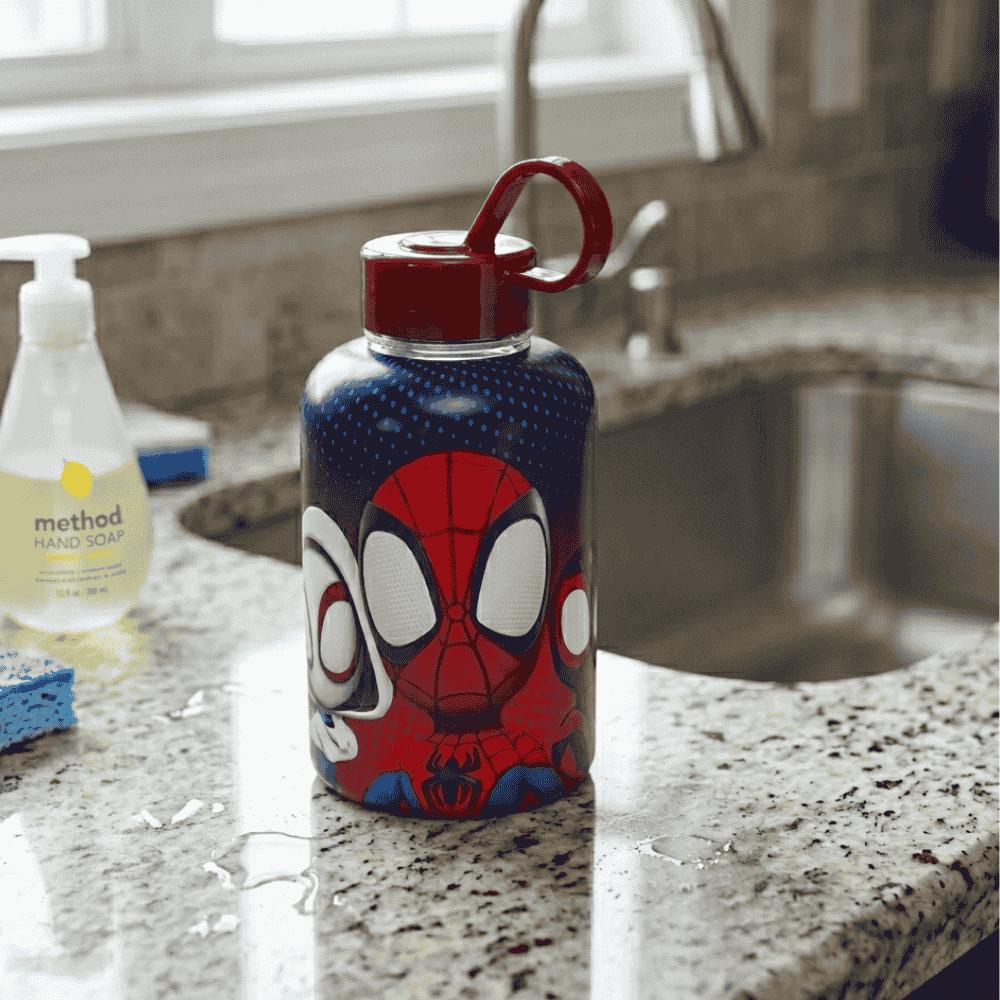 Garrafa Cilíndrica Spidey 280ml Plasutil