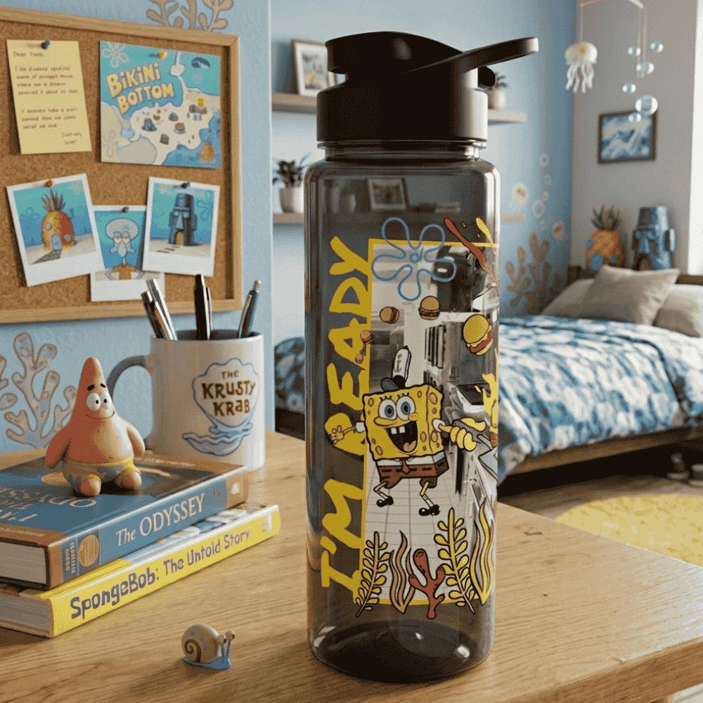 Squeeze Sport Fumê 750ml Bob Esponja Bandeirantes