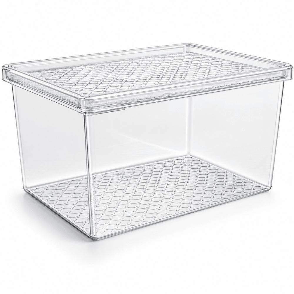 Organizador Multiuso G 2,9LT Transparente com Tampa Transparente UZ