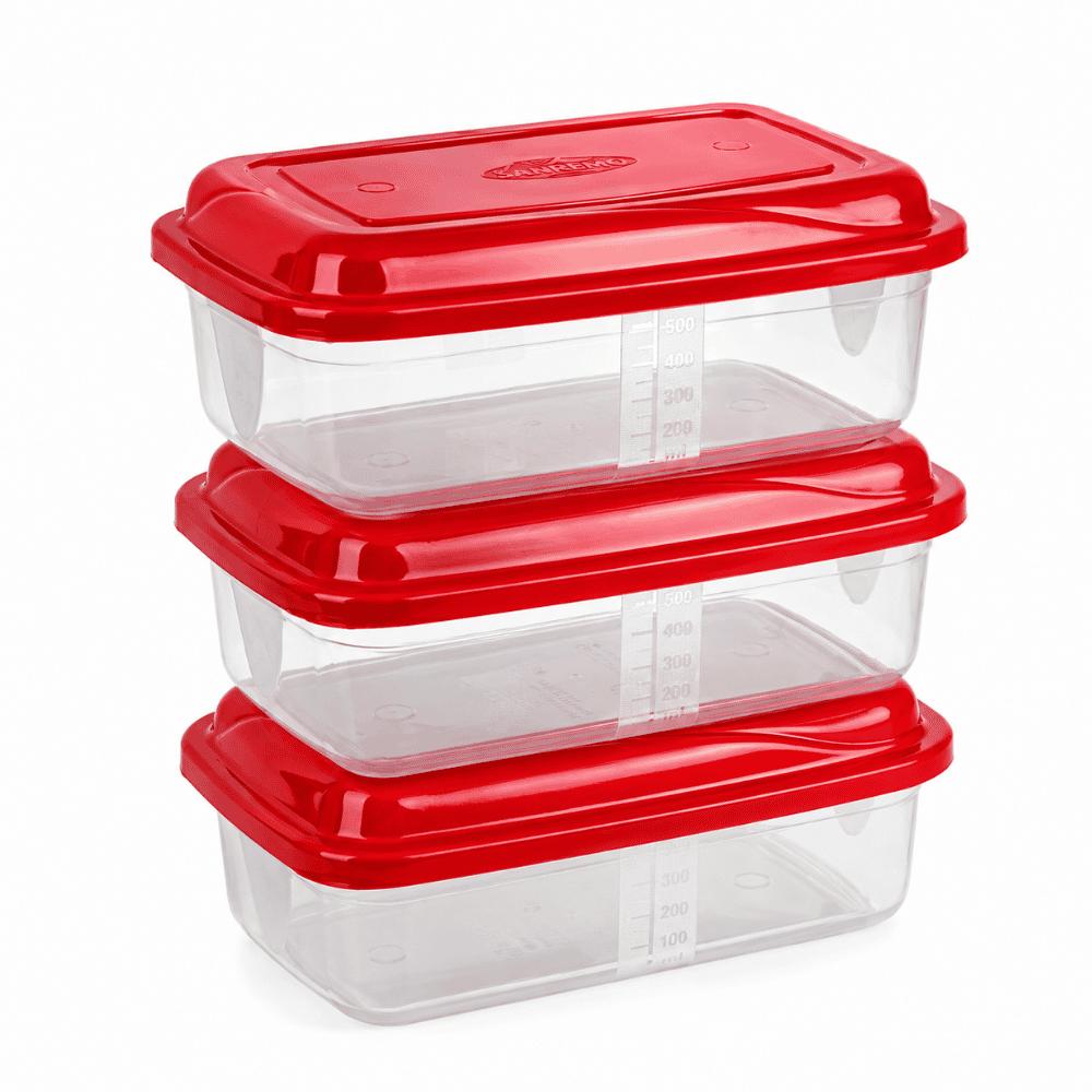 Conjunto 3 Organizadores Retangulares 850ml Giplas