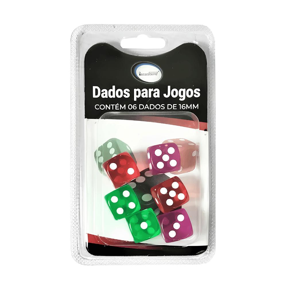 Kit 6 Dados para Jogos Interponte