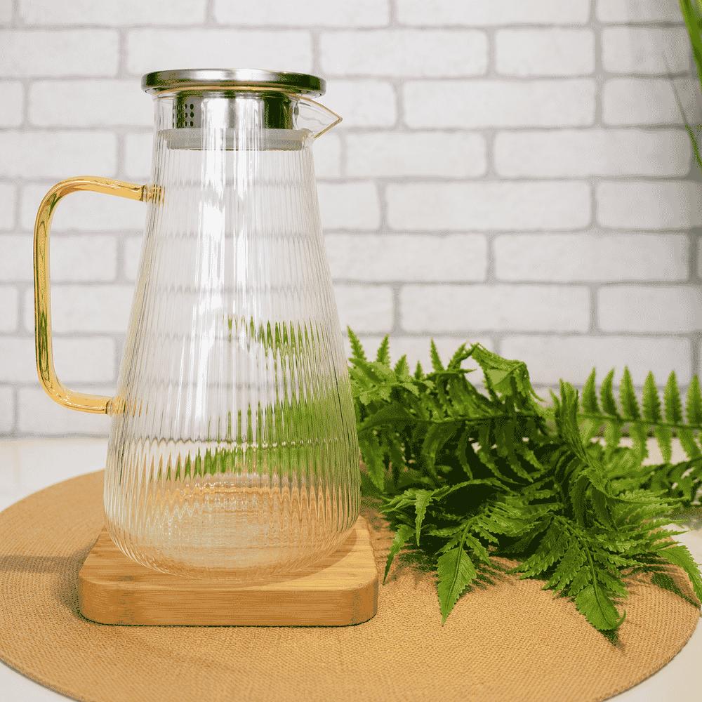 Chaleira Jarra de Vidro C/TP Hermética 1800ml Amigold