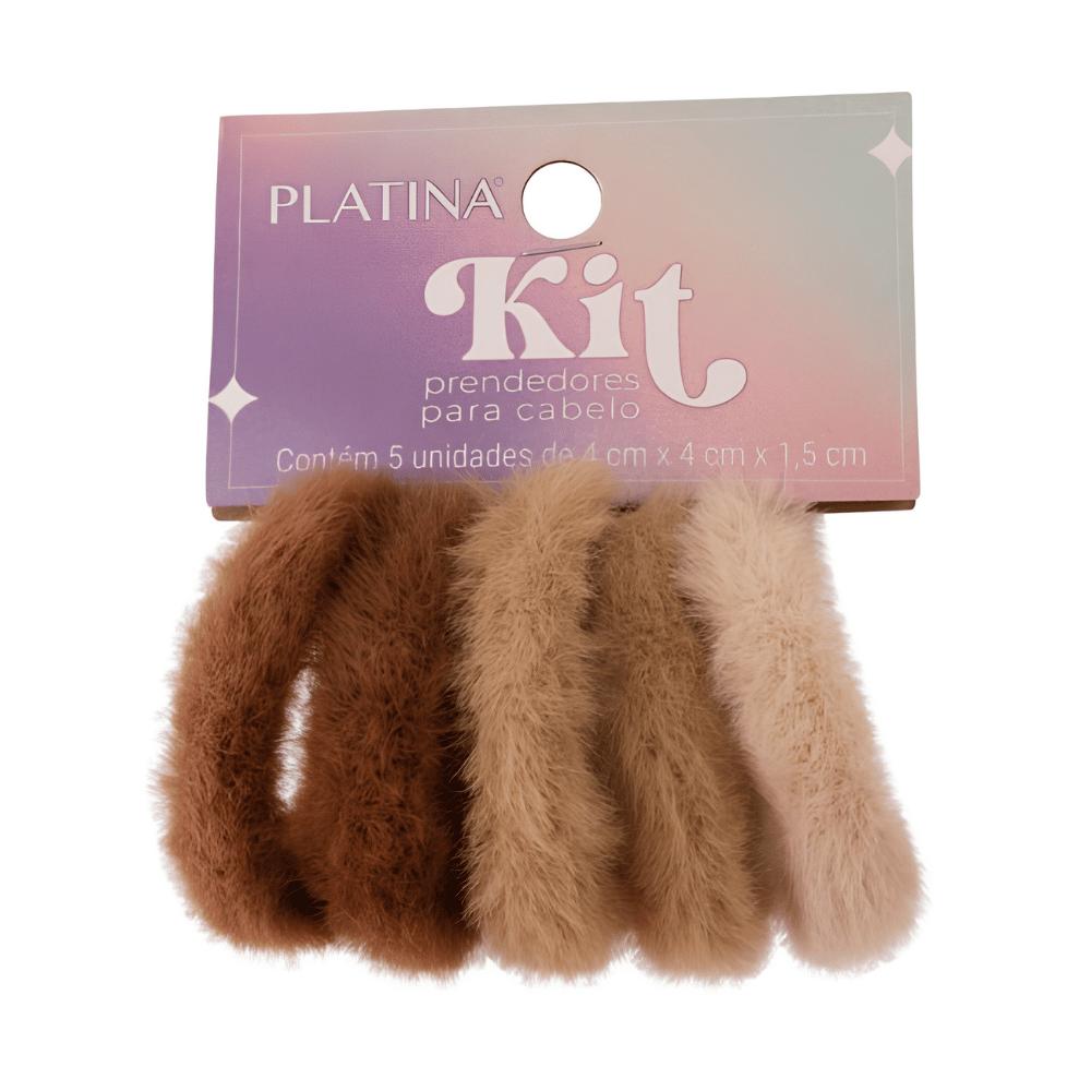 Kit 5 Prendedores de Cabelo Poliéster