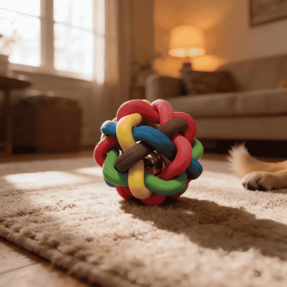 Brinquedo Pet Bola Trançada com Guizo Yins