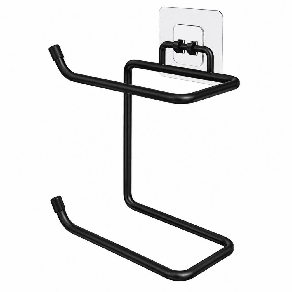 Suporte Duplo para Papel Higiênico com Adesivo Linha Black Stolf
