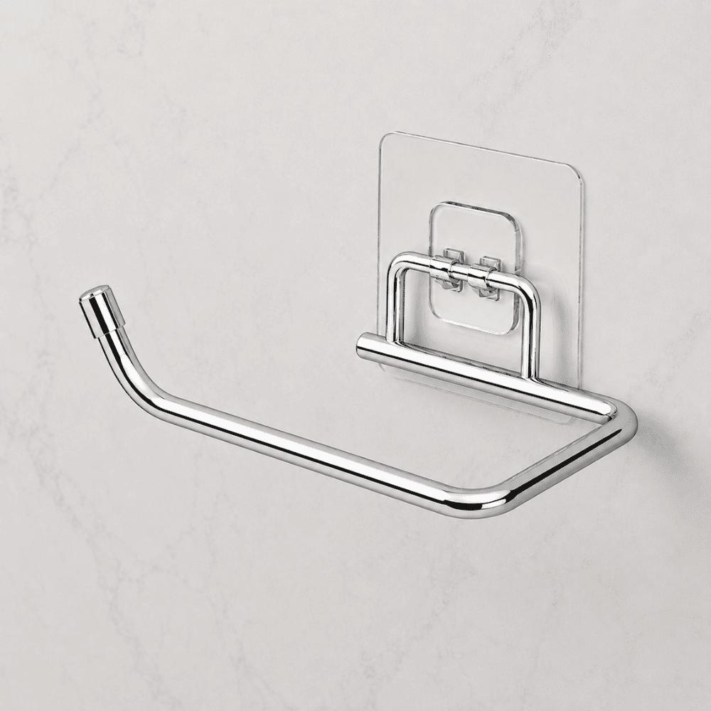Suporte para Papel Higiênico com Adesivo Cromado Stolf