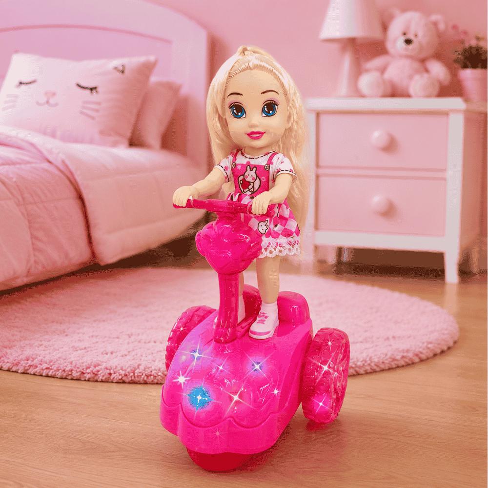 Boneca Belinda Radical Scooter Luz e Som DMBrasil