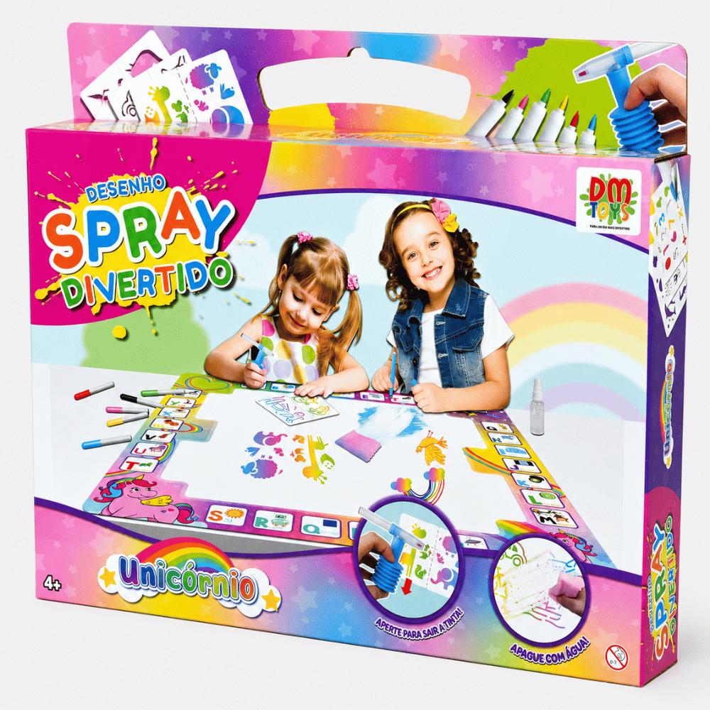 Desenho Spray Divertido Unicórnio DMBrasil