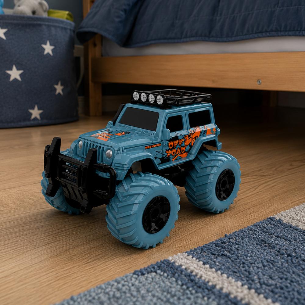 Carro Controle Remoto Sem Fio com Luz Mini Safari DMBrasil
