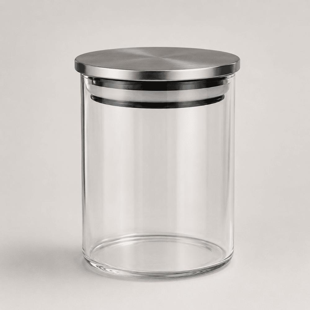 Pote Hermético em Vidro com Tampa de Inox 130ml Linx