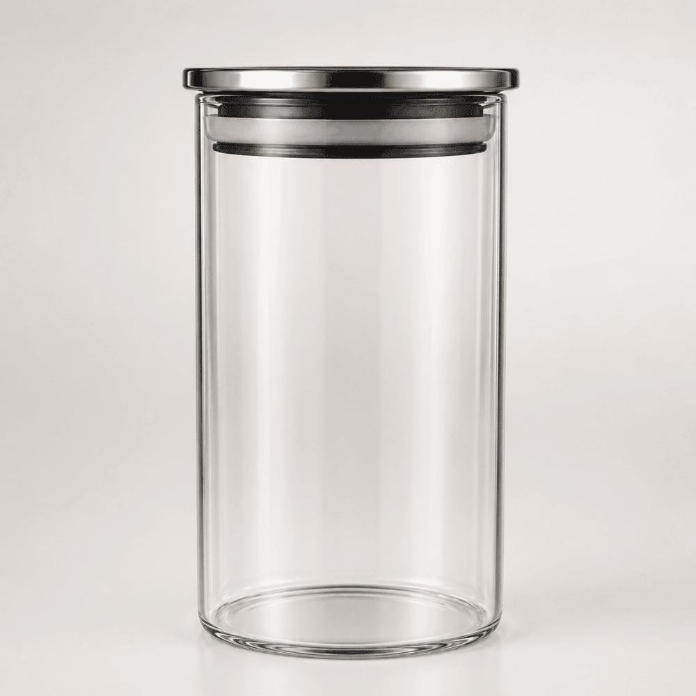 Pote Hermético em Vidro com Tampa de Inox 230ml Linx