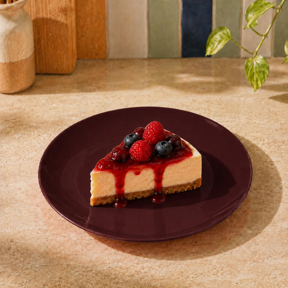 Prato de Sobremesa Mix and Match em Porcelana 20cm Marrom Full Fit