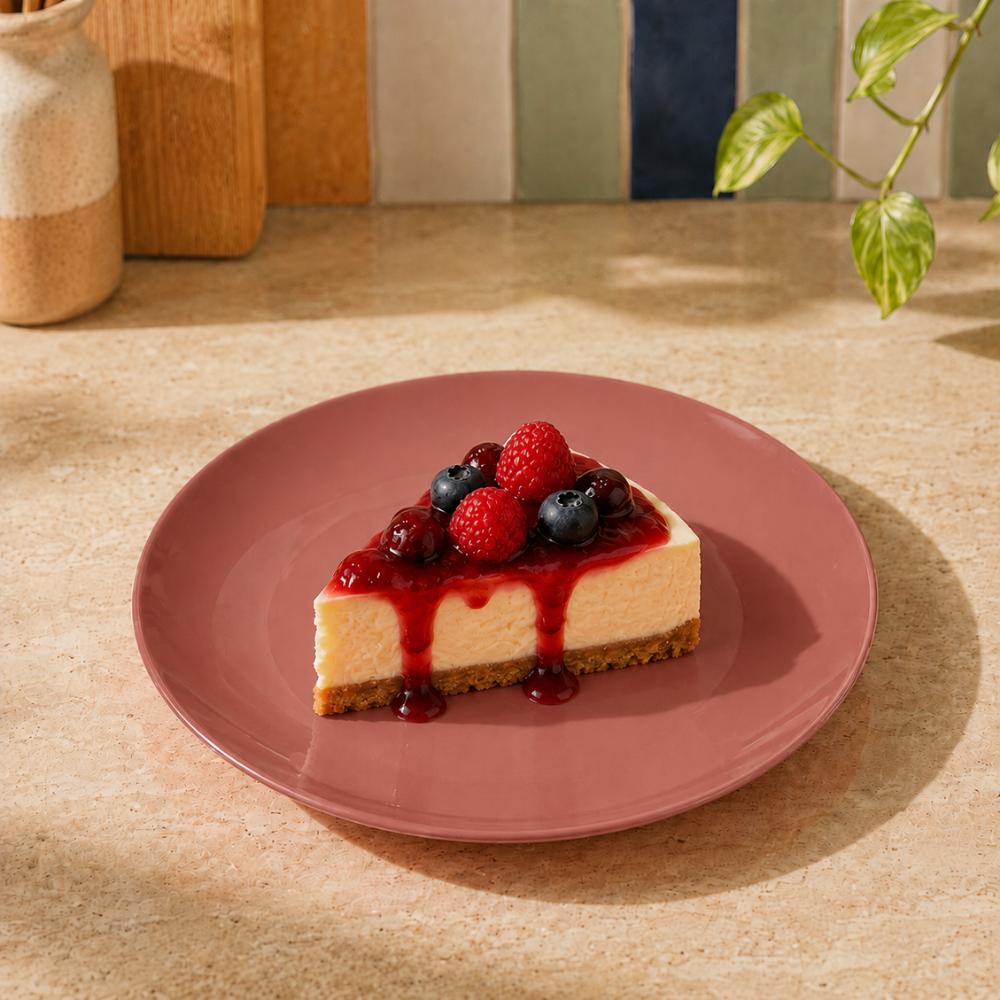 Prato de Sobremesa Mix and Match em Porcelana 20cm Bege Blush Full Fit
