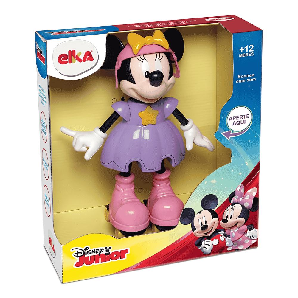 Boneca Minnie Patinadora com Som Disney Elka