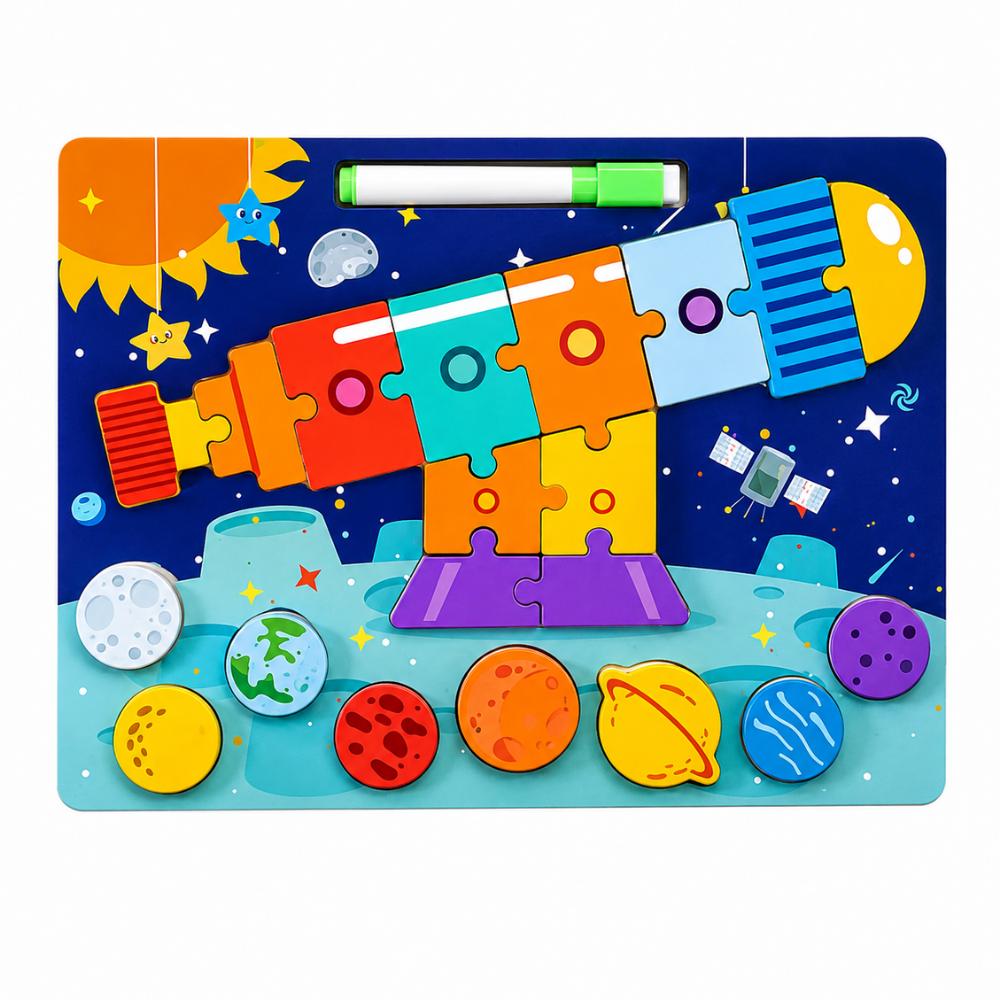Quebra-Cabeça de Madeira Espaço Ark Toys