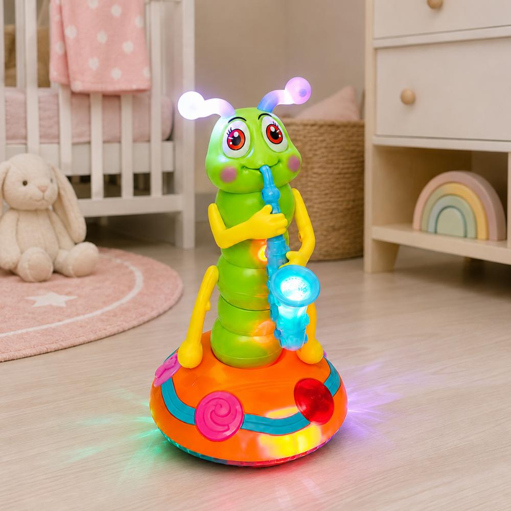 Bate e Volta Lagarta Colorida Ark Toys