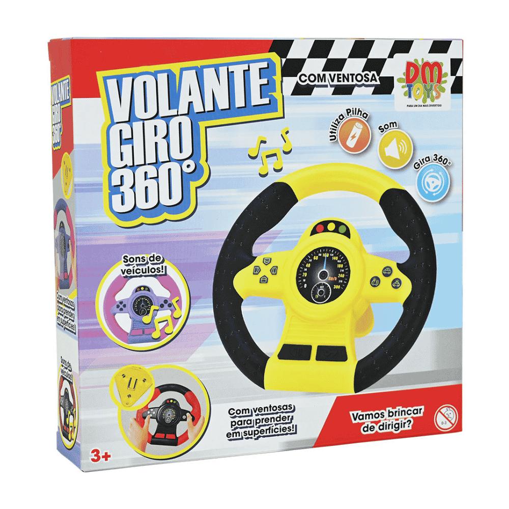 Volante Giro 360 com Som e Ventosa DM Brasil