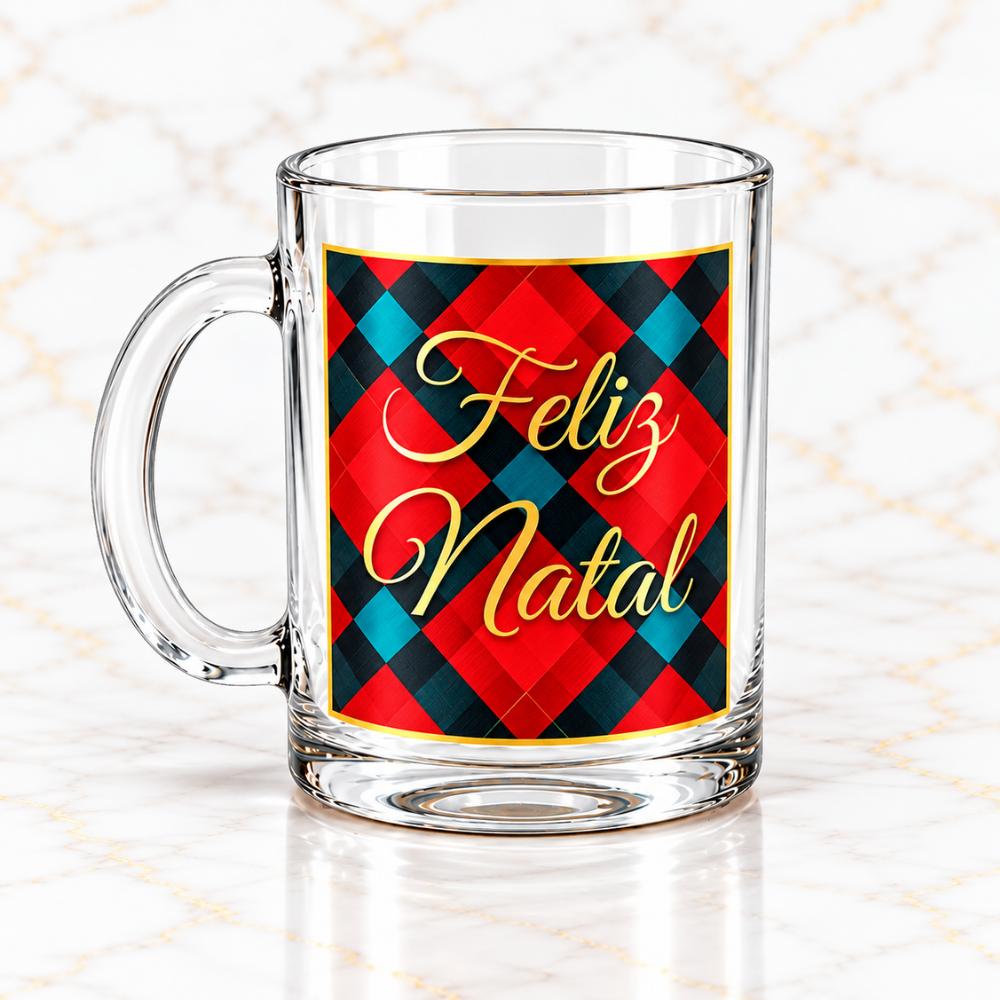 Caneca Decorada de Natal 330ml Multiart