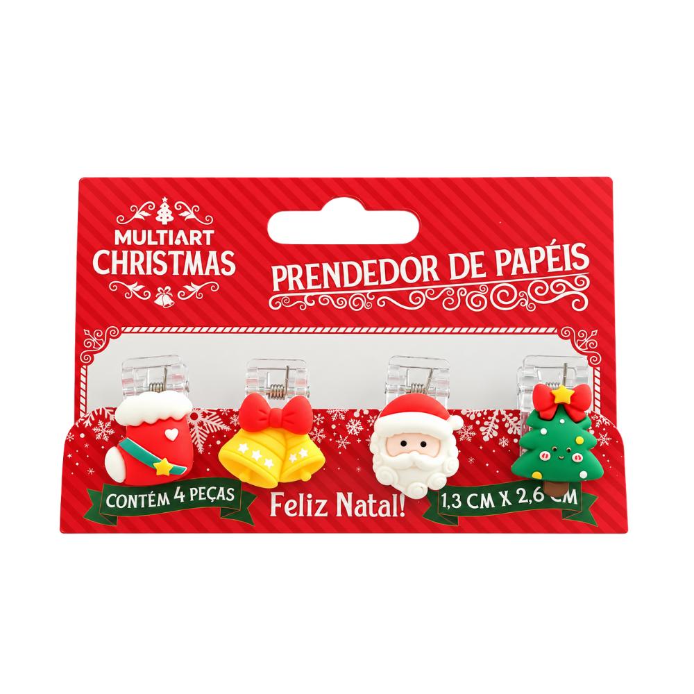 Prendedor de Papel Natalino Decorativo Multiart