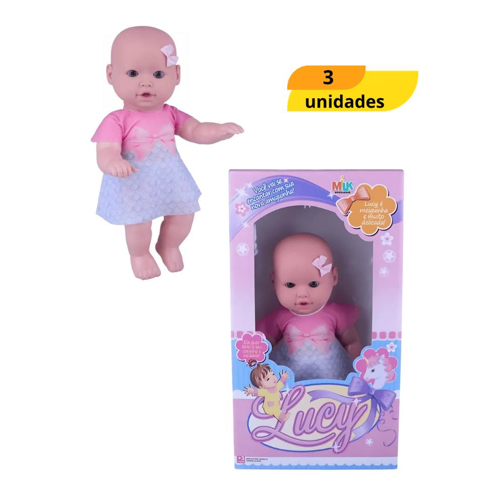 Boneca Lucy Milk - Cx 3 Unidades