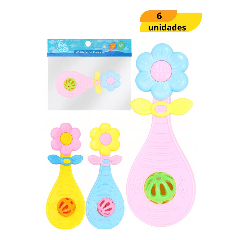 Chocalho Flores Arktoys - Cx 6 Unidades