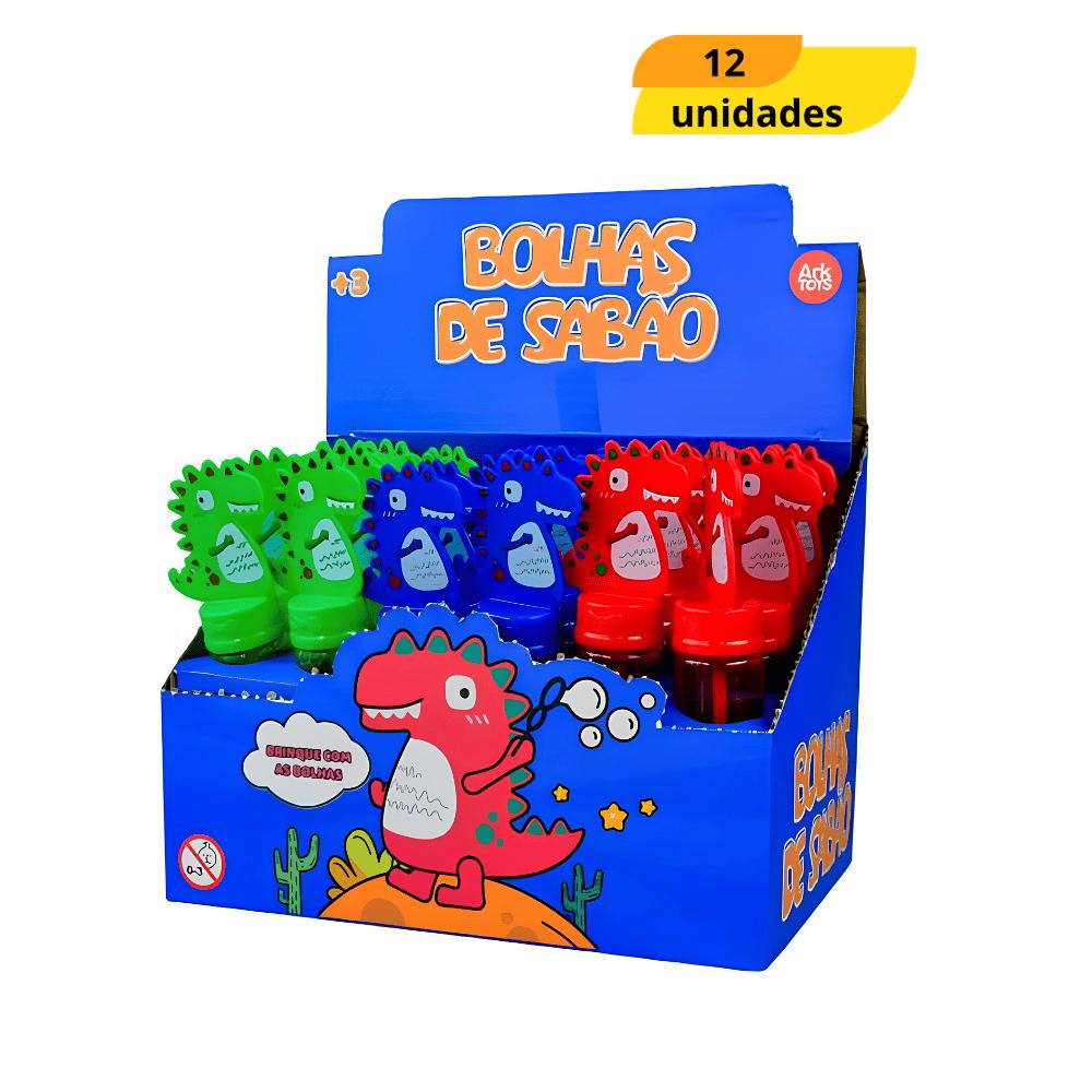 Bolha de Sabão Dino Ark Toys - Cx 12 Unidades