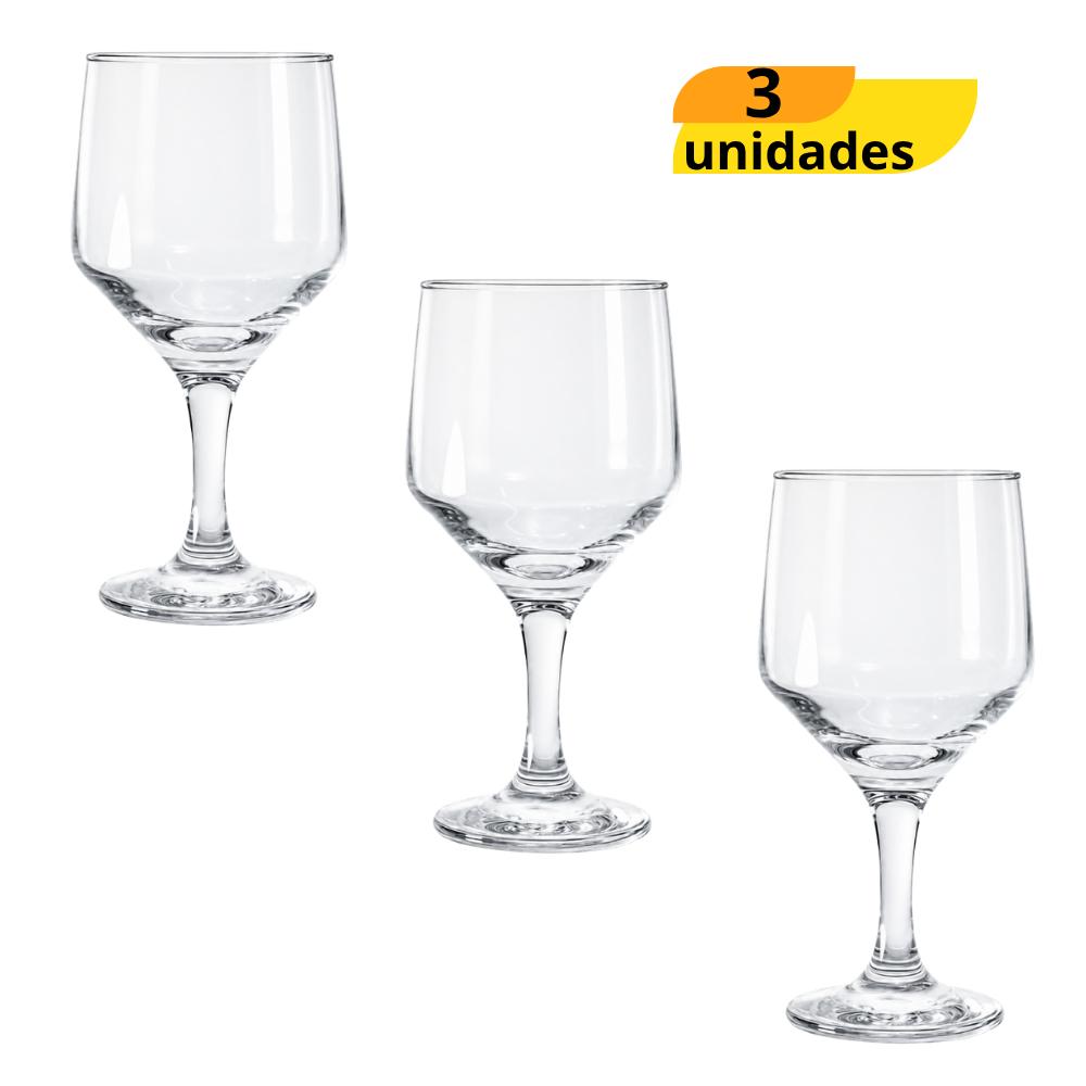 Taça de Água Buffet 300ml Nadir - Cx 3 Unidades