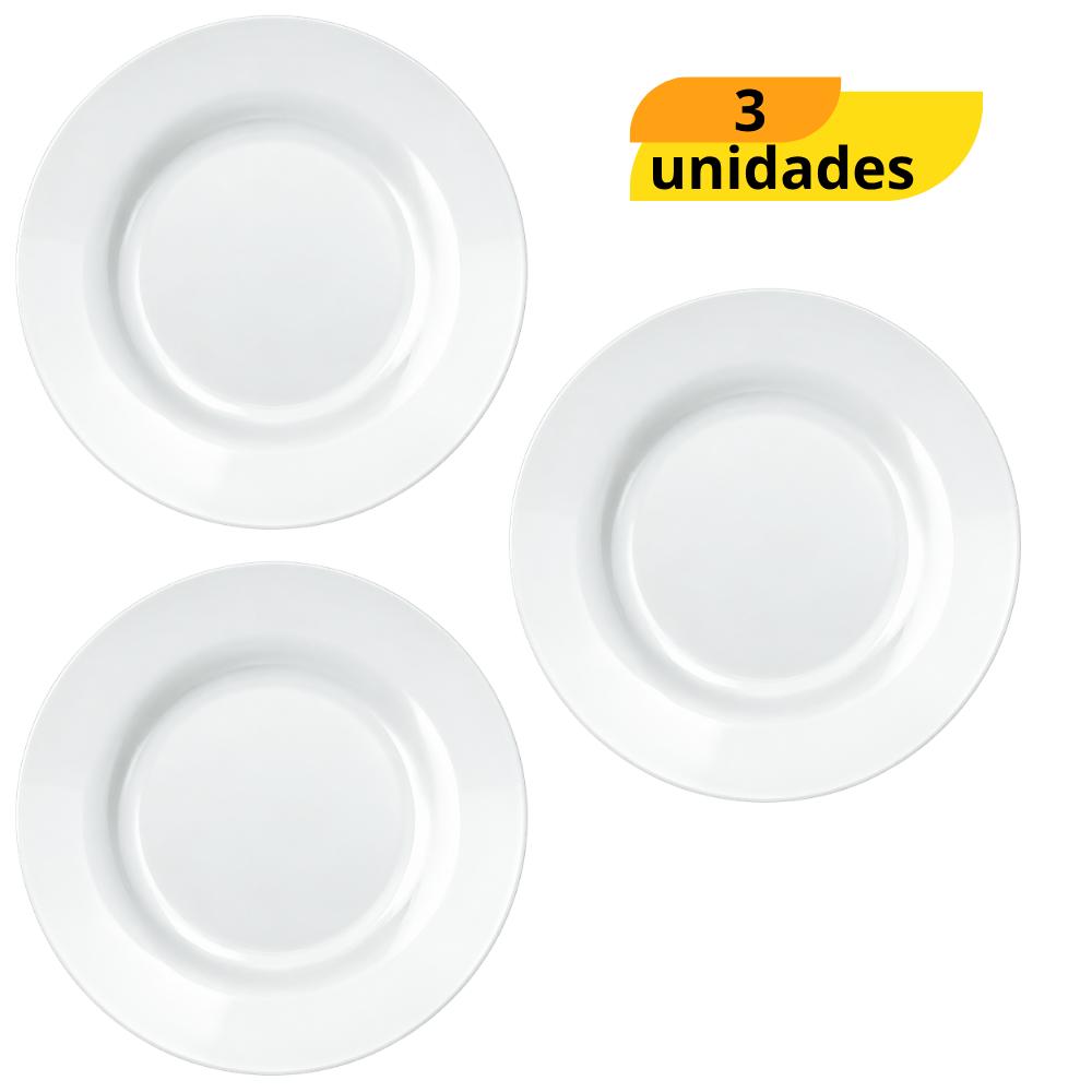 Prato Opaline Sobremesa 19cm Nadir - Cx 3 Unidades