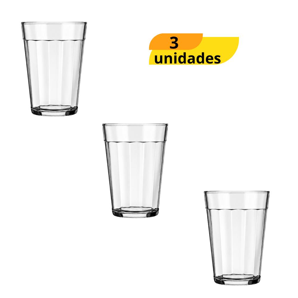 Copo Americano Multiuso 190ml Nadir - Cx 3 Unidades