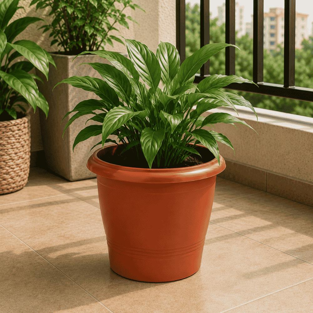 Vaso Redondo Cerâmico 700ml Ercaplast