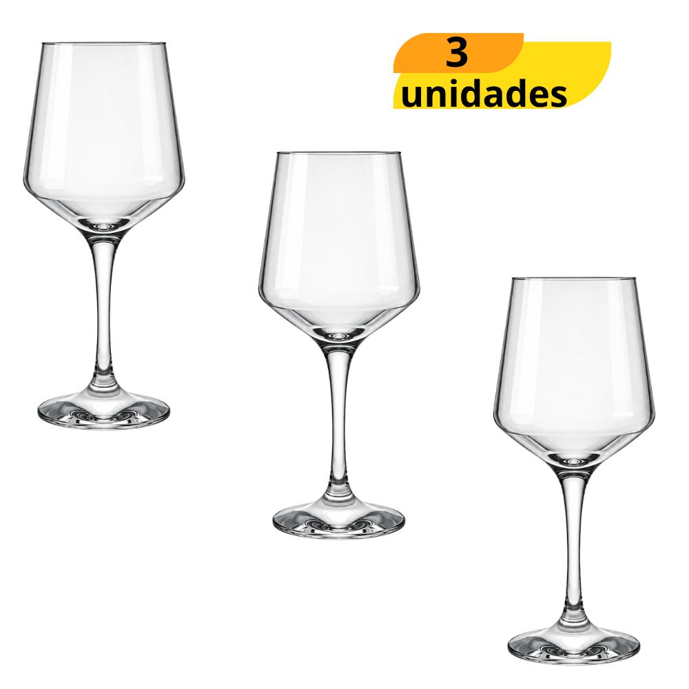 Taça de Vinho Tinto Brunello 490ml Nadir - Cx 3 Unidades
