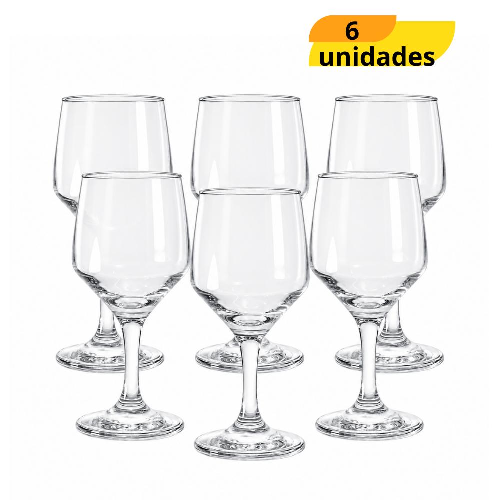 Taça De Vinho Buffet 260ml Nadir - Cx 6 Unidades
