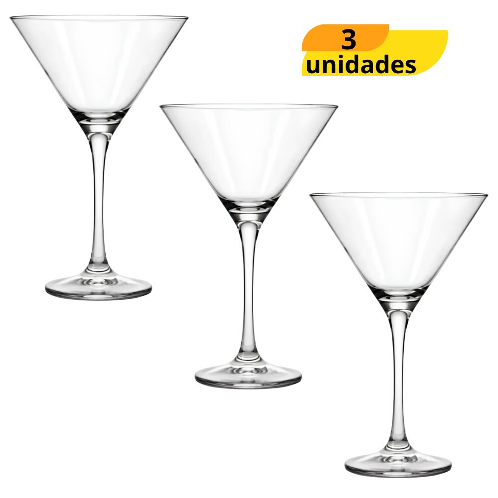 Taça Windsor Martini 250ml Nadir - Cx 3 Unidades