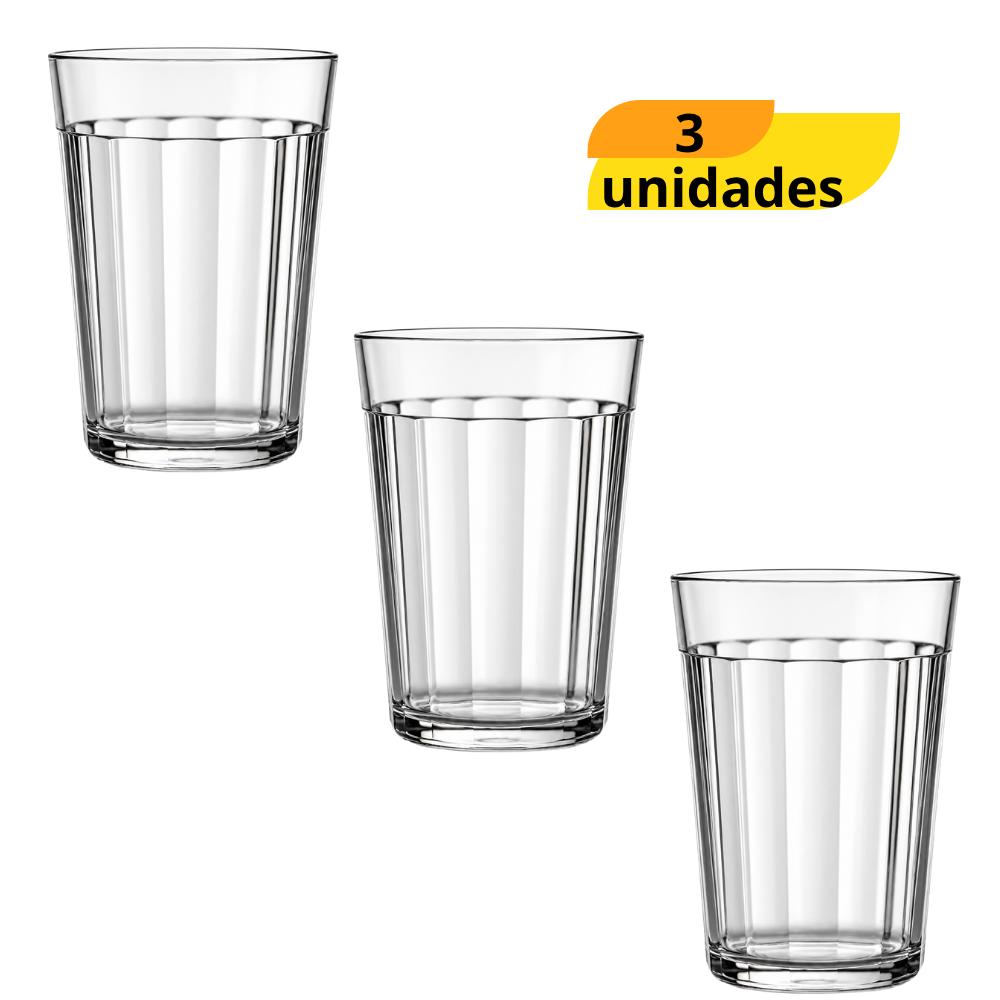 Copo Americano Long Drink 300ml Nadir - Cx 3 Unidades