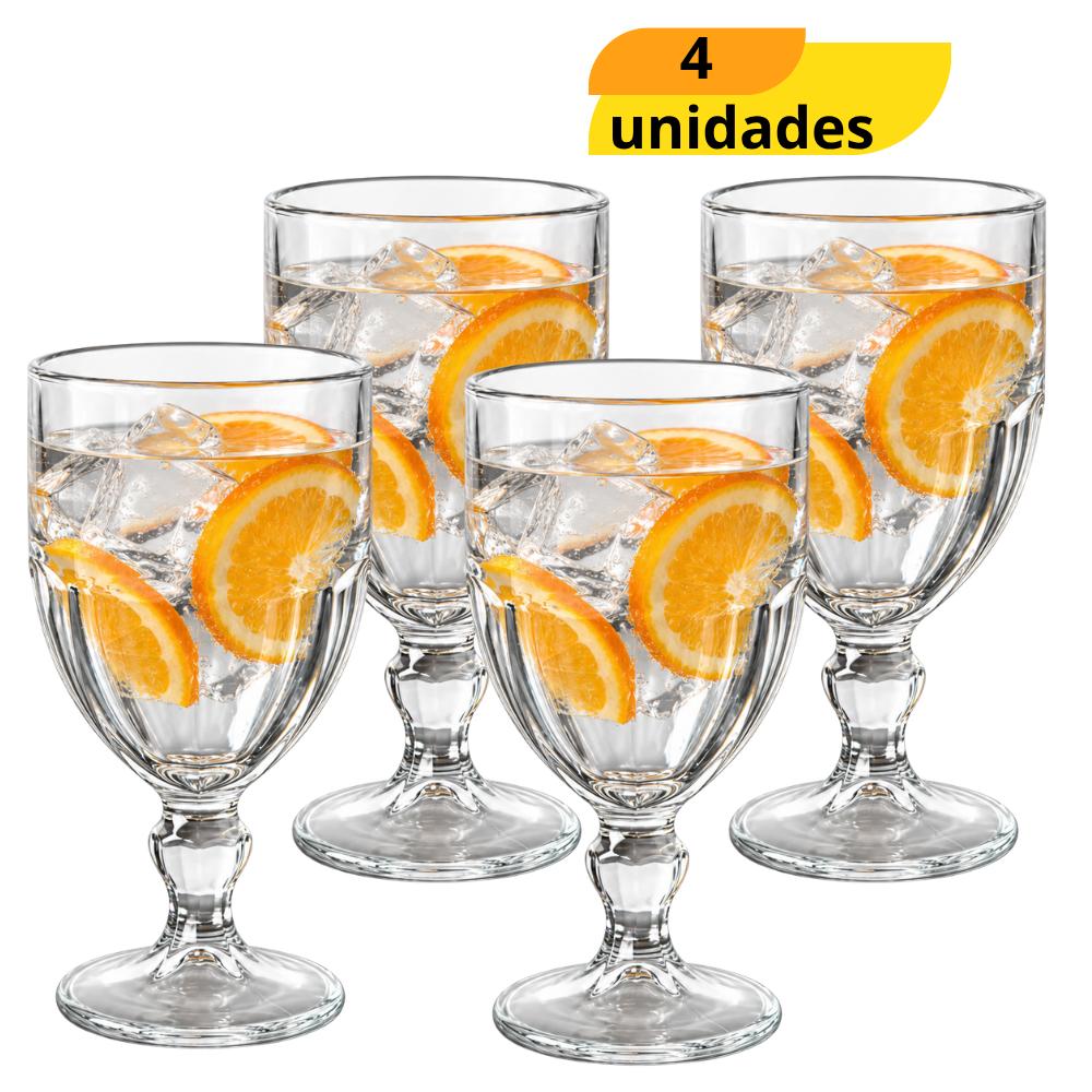 Taça Bristol Agua 340ml Nadir - Cx 4 Unidades