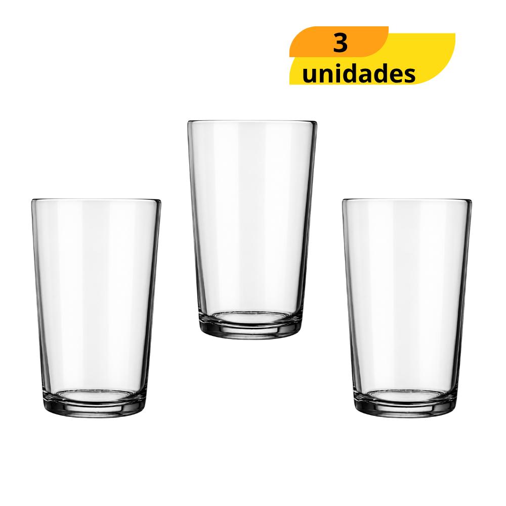 Copo Bar Long Drink 340ml Nadir - Cx 3 Unidades