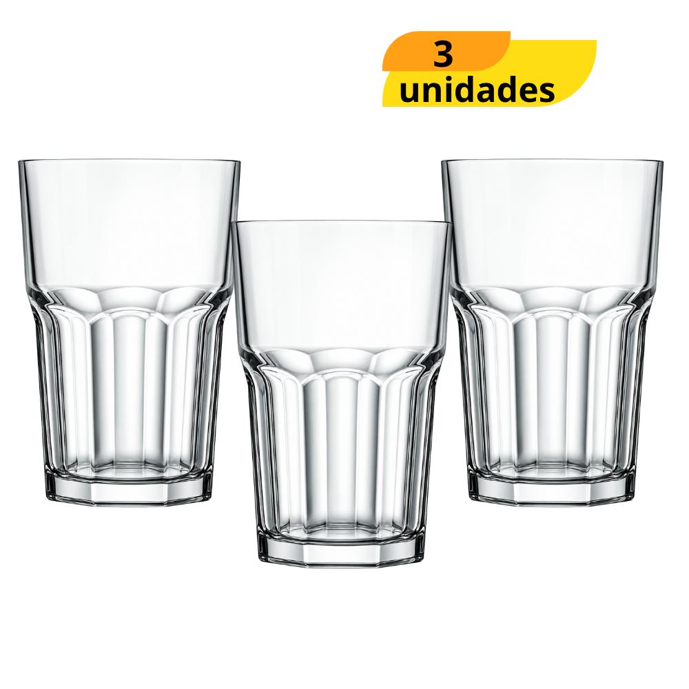 Copo Long Drink Bristol 340ml Nadir - Cx 3 Unidades