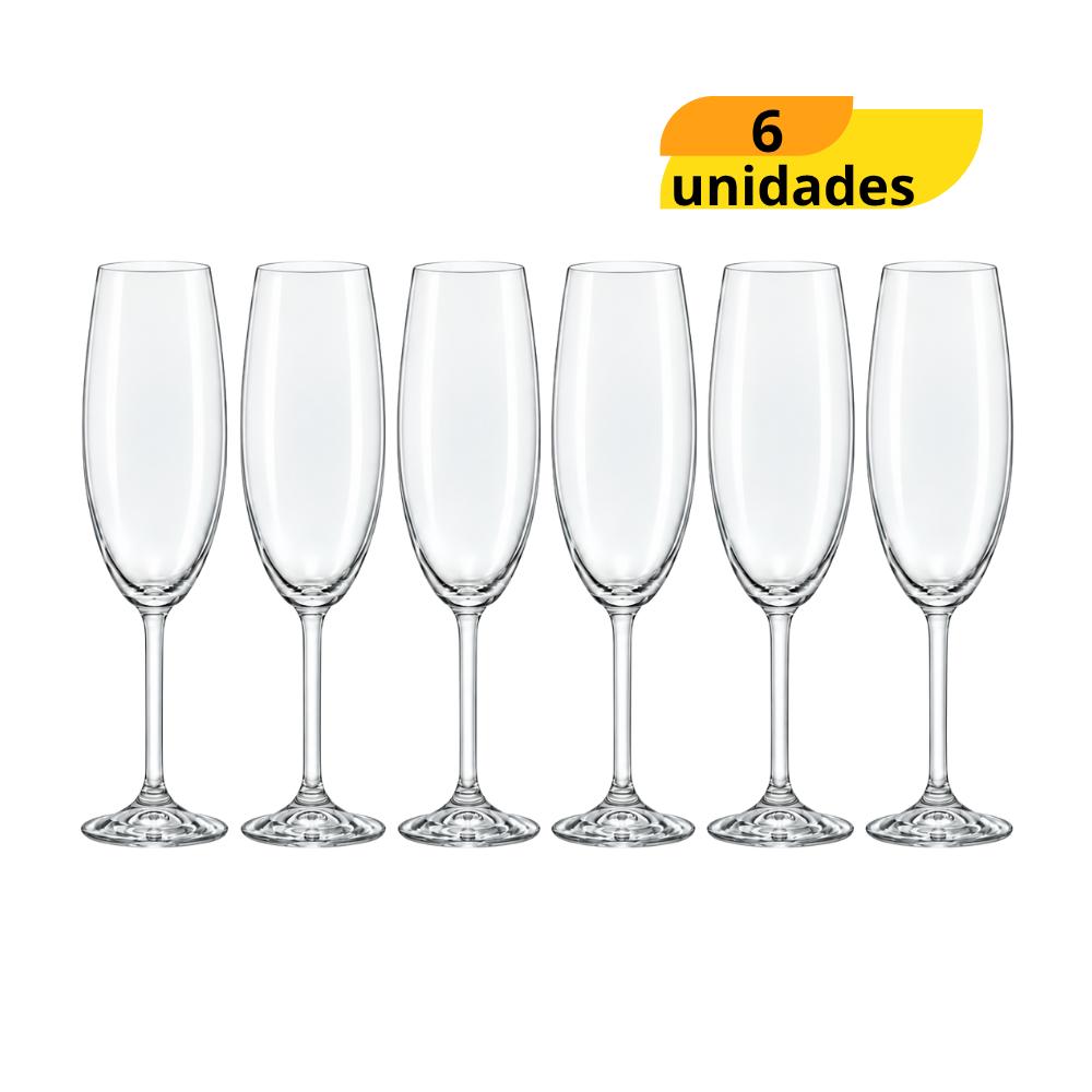 Taça Flauta Gastro Vino 220ml MCD - Cx 6 Unidades