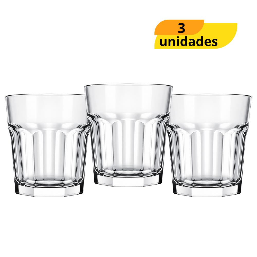 Copo Bristol Rocks 320ml Nadir - Cx 3 Unidades