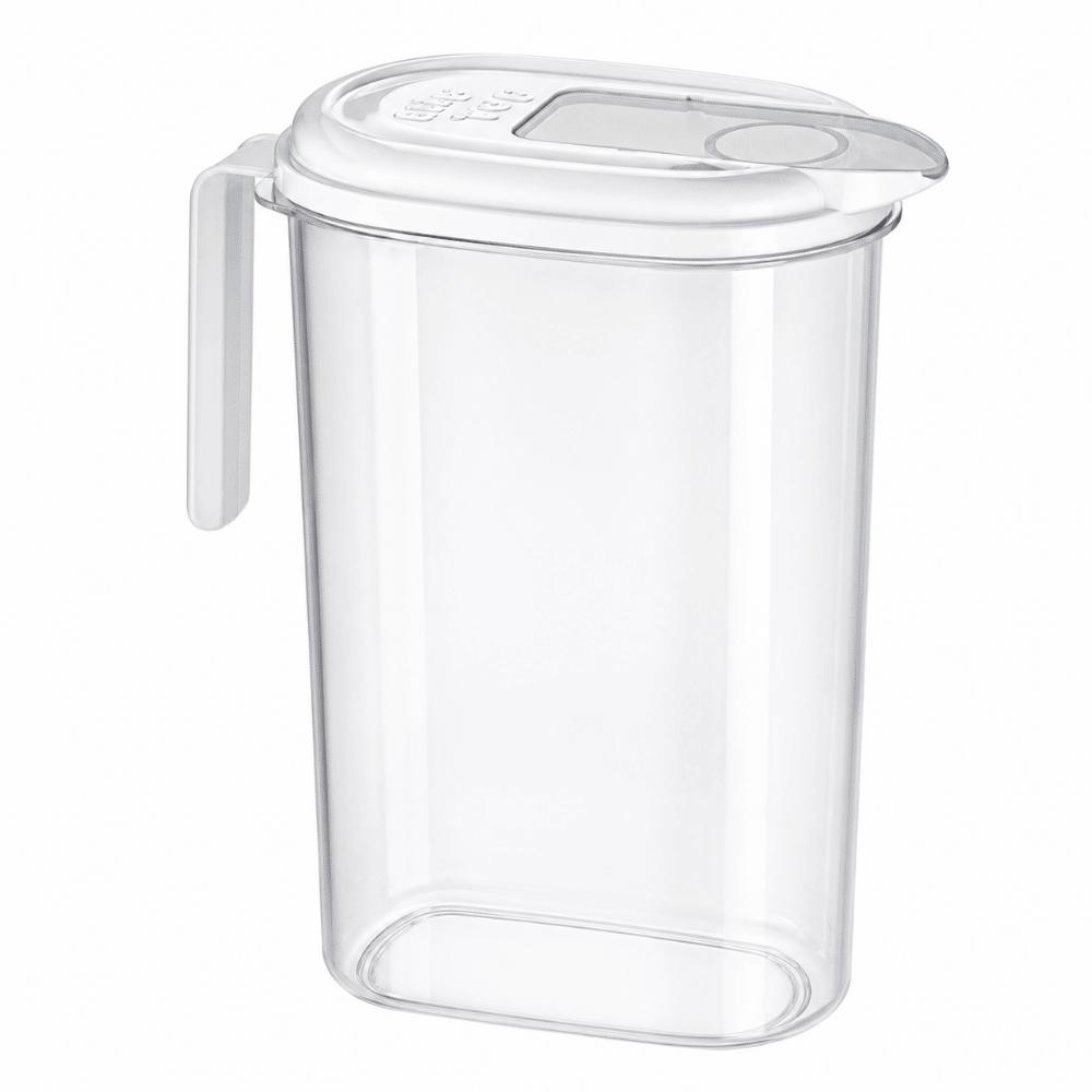 Jarra com Tampa Flip Top Branca 4L Nitron