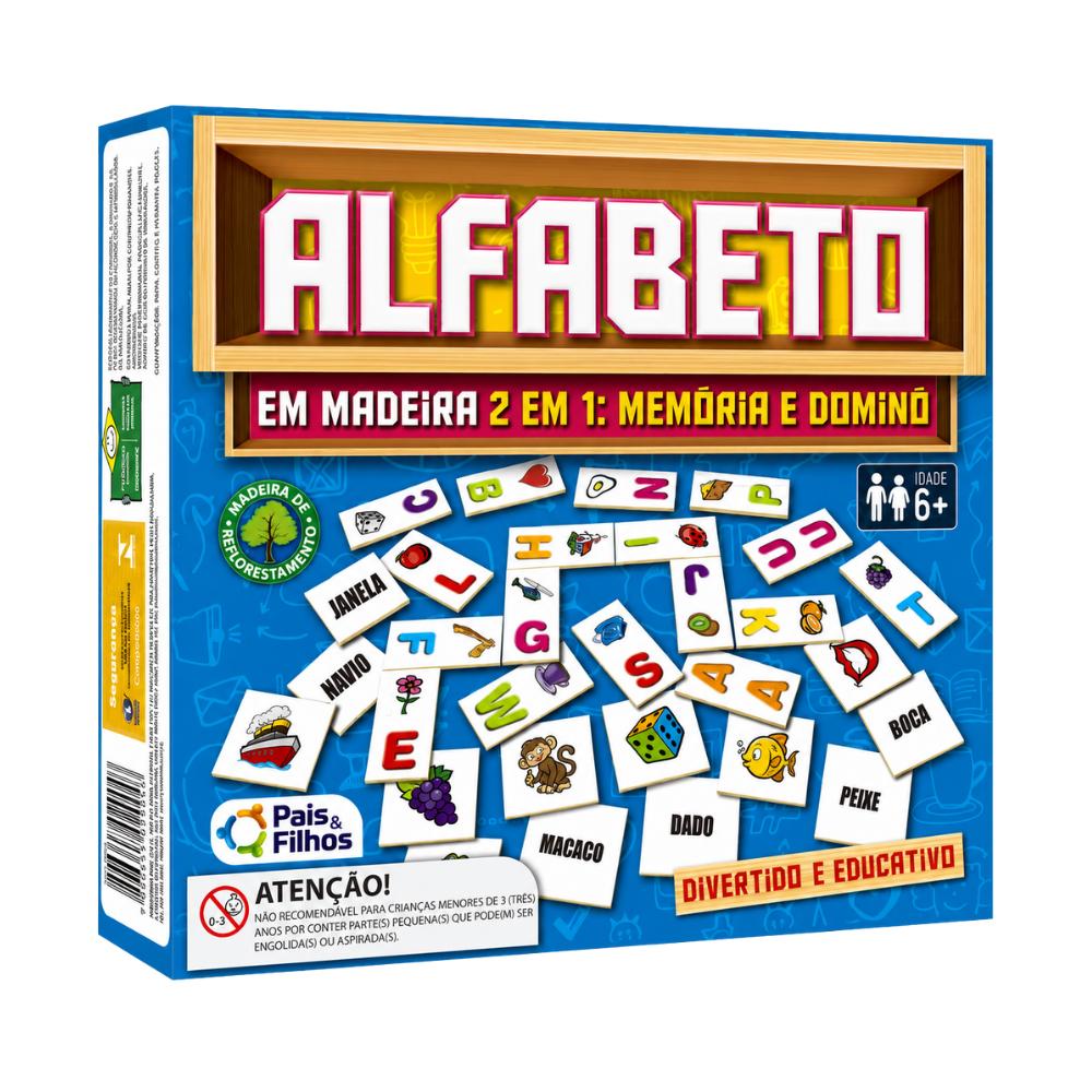 Alfabeto em Madeira 51 Peças Gala