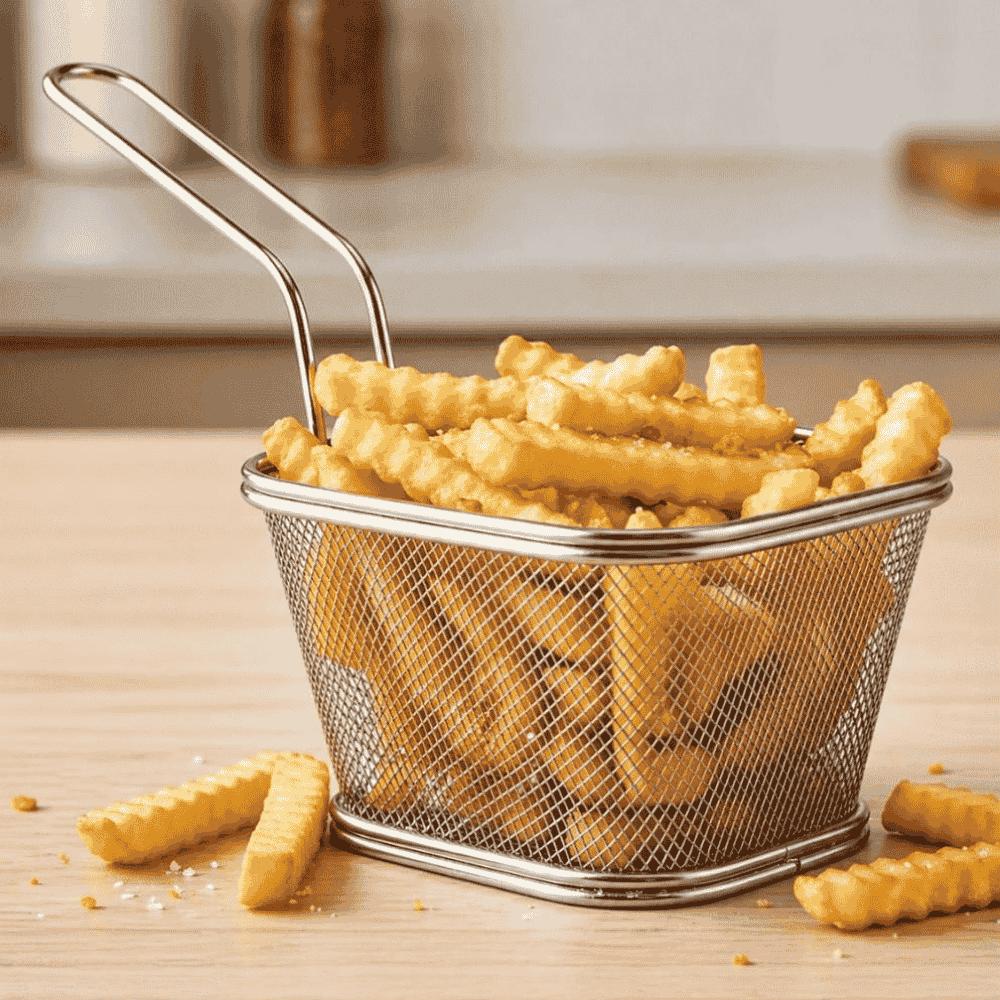 Cesta para Servir Porções Inox KeHome