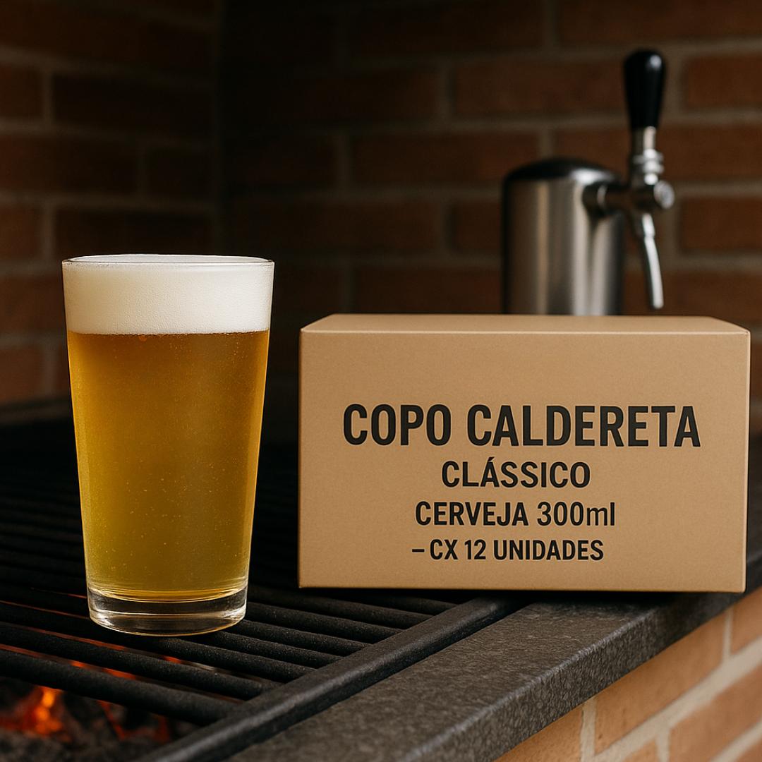 Copo Caldereta Classico Cerveja 300Ml - Cx 12 Unidades